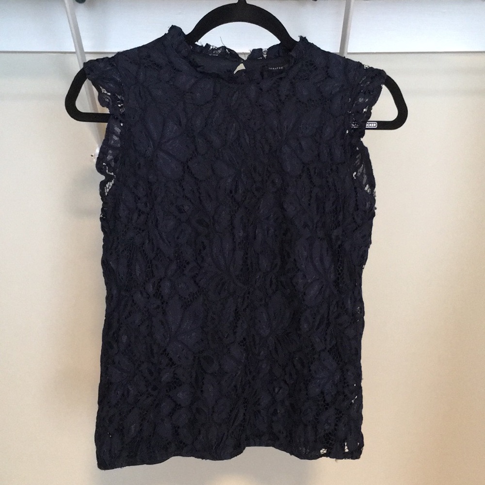 Blue Lace Blouse